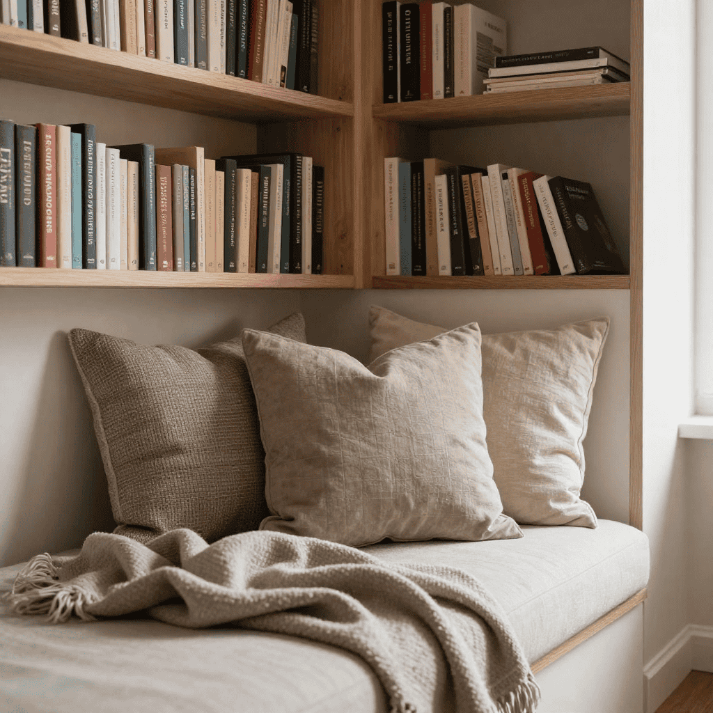 Interior concept with warm materials